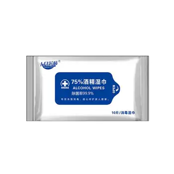 

10Pcs Alcohol Prep Pads Disposable Alcohol Wipes Swabs 75% Alcohol Sheet For Skin Cleaning Care Jewelry Mobile Phone