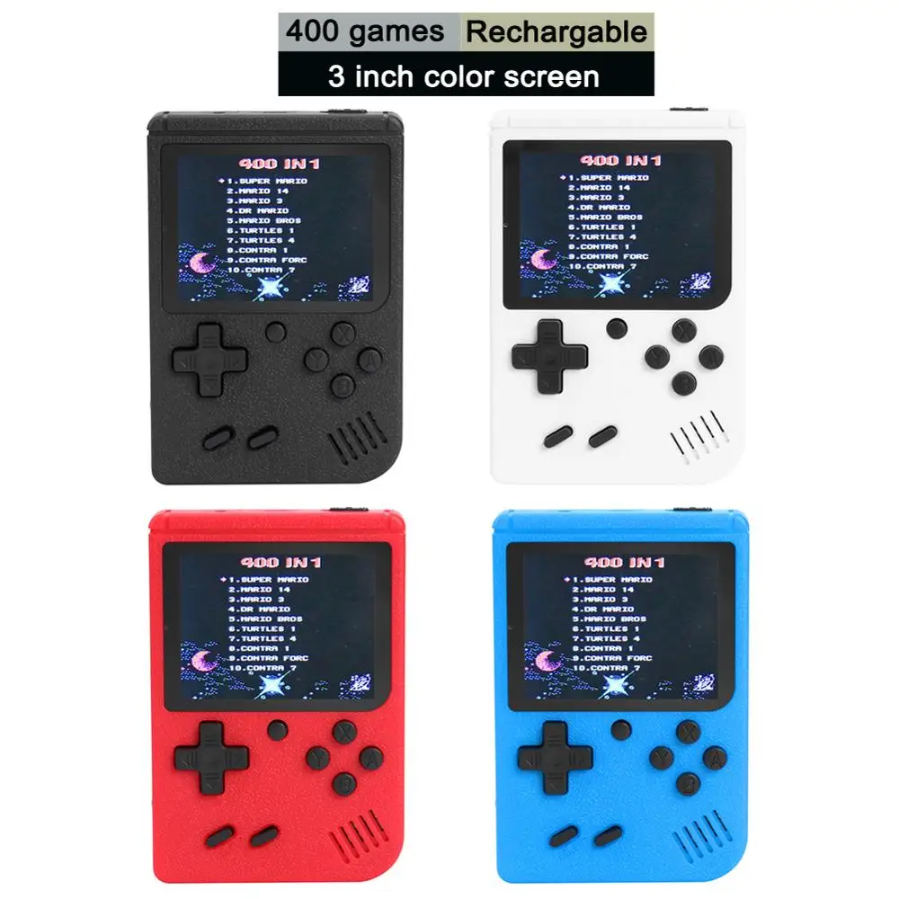 

3 inch Handheld Retro Game Console TFT color screen Built-in 400 Games 8 Bit Classical Game Player for FC Games Kids Toys Gifts