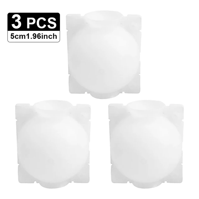 5CM 3pcs white