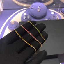 UMGODLY, роскошный бренд, Однолинейный браслет, регулируемая цепочка, микро проложенный кубический цирконий, медь, для женщин, модные, вечерние, ювелирные изделия