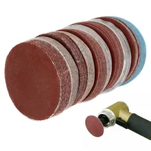 Disques de ponçage en oxyde d'aluminium pour ponceuse orbitale Abrasive, 3 pouces, 75MM, 3000 pièces, 80 à 100 grains