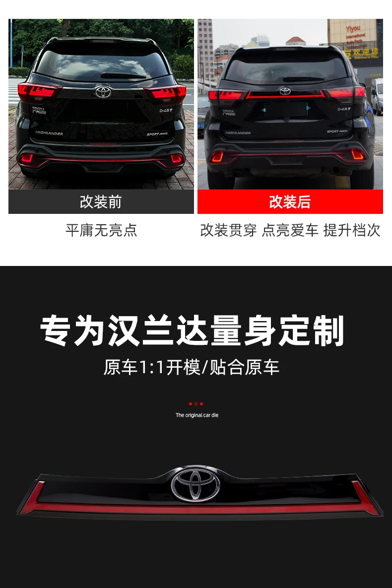 BeingWins Автомобиль Стайлинг для Toyota задние фары для Highlander 15-19 новая светодиодная… для Kluger задний фонарь Lexus Тип динамический сигнал поворота Задняя лампа