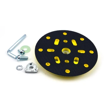 

1X 6/9/15/17 Holes 150mm Sanding Polishing Pad Woodworking Polishing Disc Sandpaper Tray Tool Parts