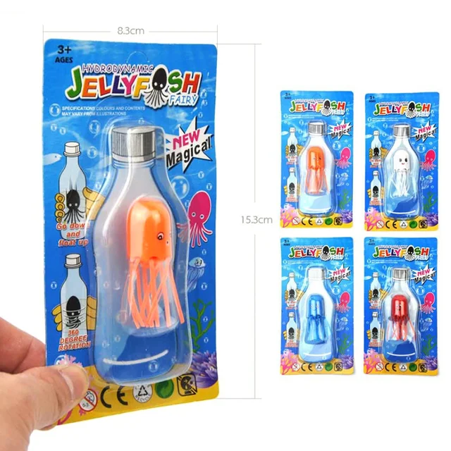 Cute Novelty Toy Magical Jellyfish Toys Obedient Magical Elf Prop Antistress Toy Smile Jellyfish Float Science Toys For Children 6
