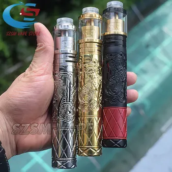 

Suicide queen Mech Mod Kit with Designs Fatality M25 RTA e-cigarette kit 18650 20700 battery 25mm top vaporizer vape mods kit