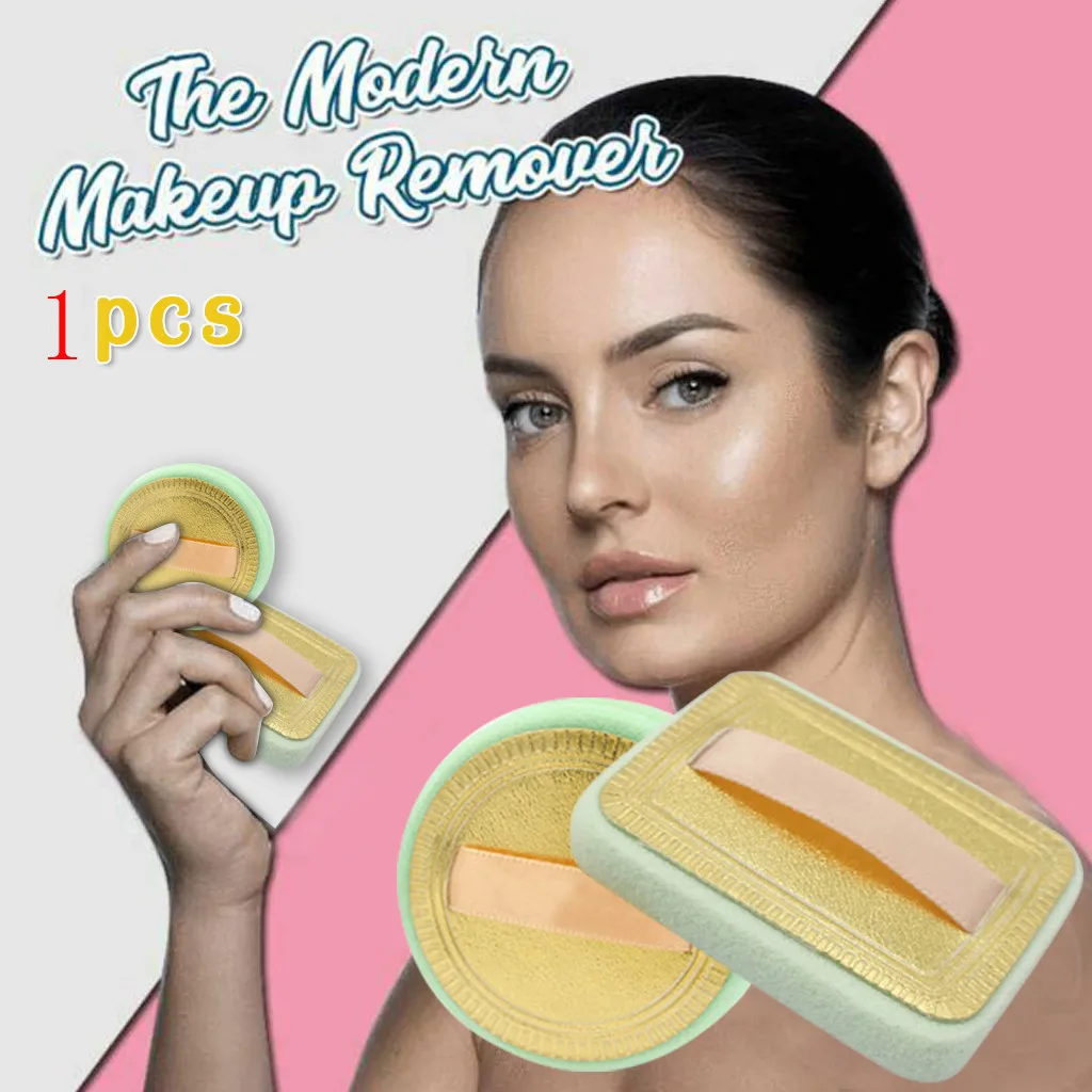 1 шт. мягкая губка для удаления макияжа пудра мытья лица многоразовая косметика