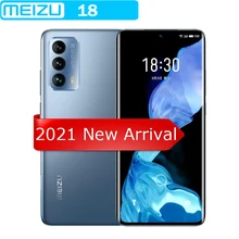 2021 Original Meizu 18 5G Smart Phone Snapdragon 888 Octa Core 6.2" Quad HD Screen 40W Fast Charger 8GB 128GB Cell Phone