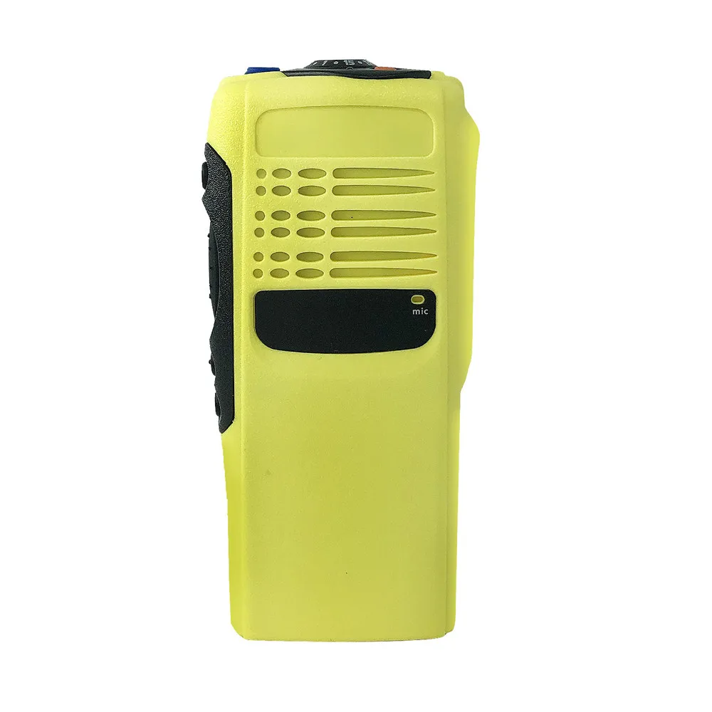 PMLN4216 Walkie Talkie Replacement Front Housing Case Kit For GP328 GP340 MTX900 PRO5150 PRO5350 PTX700 HT750 Radio Yellow walkie talkie holster leather carrying holder case for motorola gp140 gp320 gp328 gp340 ht750 pro5150 pr860 ptx700 ptx760 radio