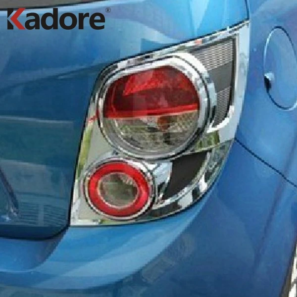 For Chevrolet Aveo Sonic 2011 2012 2013 II 5dr Hatchback Chrome Rear Tail Light Lamp Cover Trim Taillight Hood Not USA car | Автомобили и