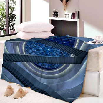 

Geometry Blanket geometry Shape Mid Century Fleece Blankets and Throw for Plane Travel Christmas Decorations for Home