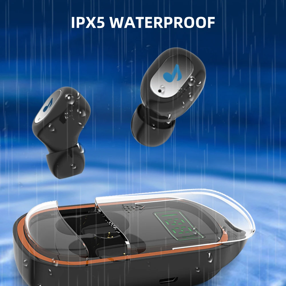 FDBRO X21S Bluetooth наушники-вкладыши TWS с наушники Беспроводной Bluetooth 5,0 наушники спортивные Беспроводной наушники с гарнитурой наушниками и зарядный чехол