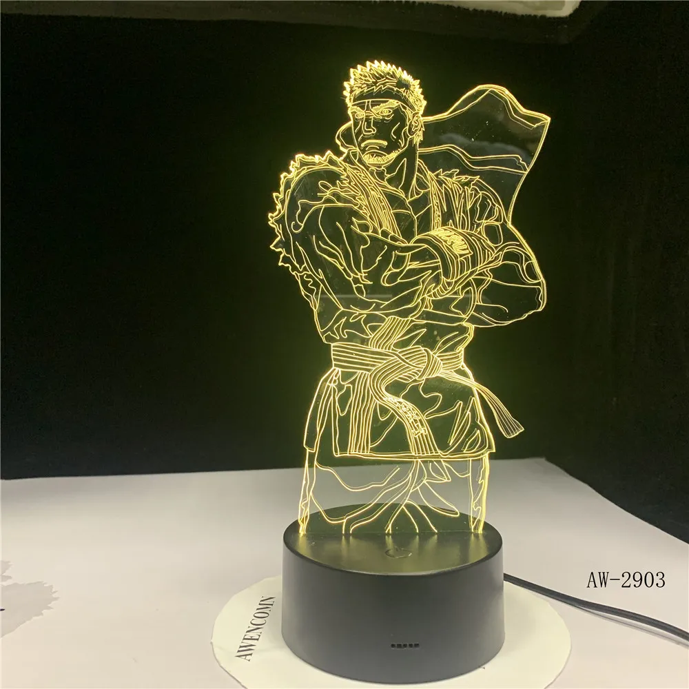 3D Dragon Ball ModenLed ночные светильники 7 цветов меняющая атмосферу мультфильм подарки настольная лампа спальня освещение для сна Декор AW-2903