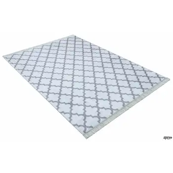 

Apex Maya 4 'x 6' Microfiber Grey Area Rug