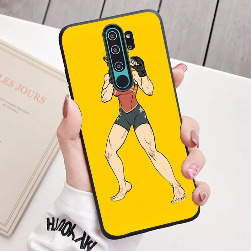 Quyền Anh Silicone Ốp Lưng Điện Thoại Redmi Note 9 8 7 Pro S 8T 7A Bao 