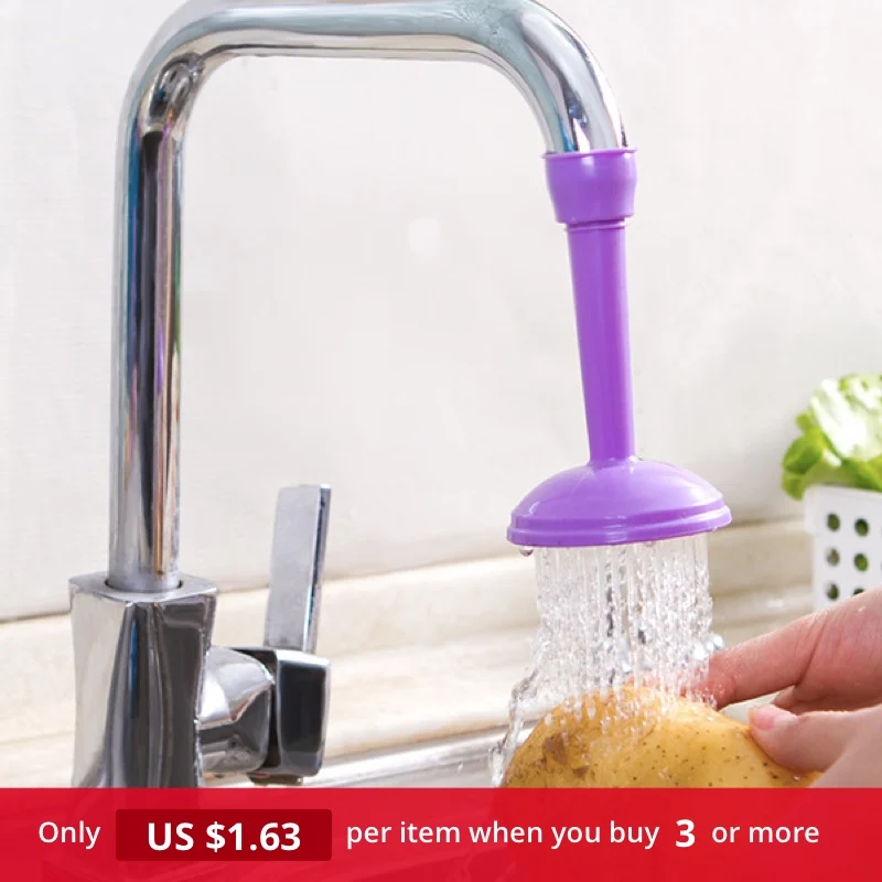 

kitchen faucet shower economizer water-saving valve spinning anti-spill tap water mouth filter(random color))