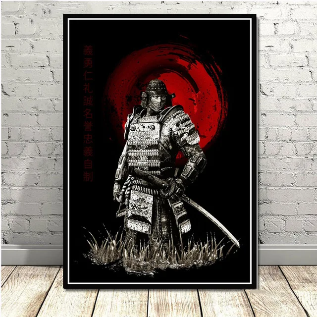 6 Плакат и печатная графика японский самурай Bushido Современный художественный настенный холст картина настенные картины для гостиной домашний декор - Цвет: 6