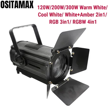 

Zoom Spot Fresnel Light 120W 200W 300W WW/CW/WW RGBW 4IN1 Profile Studio Equipment Video Shooting Theater Photo Film Lighting