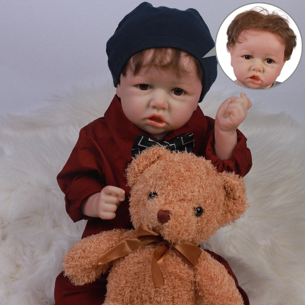 2" 50 см Детские Младенцы силиконовые всего тела Reborn младенцы кукла Ванна игрушка Реалистичная новорожденная Детская кукла «Принцесса» Boneca Bebes Малыш игрушка