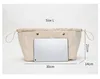 Cosmetic bag canvas Insert Bag Fit For designer brand large capacity tote bag base shaper Makeup Inner Organizer bag 4