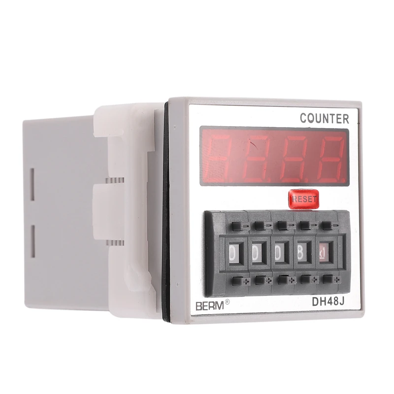 DH48J A AC220V 50/60Hz цифровой счетчик реле Дисплей подсчета 1 999900 11 Pin|Контактные датчики|