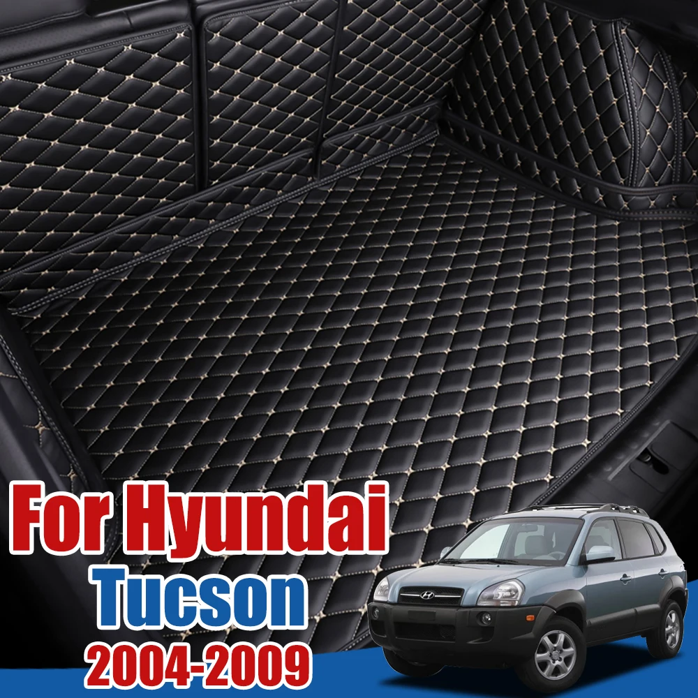 Auto Boot Tray Floor Protector Voor Hyundai Tucson Jm 2004 2005 2006 2007 2008 2009 Cargo Liner Boot Tapijt Hyundai jm Kofferbak Mat