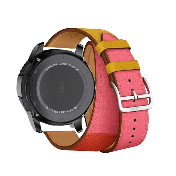 Long leather band for Huawei GT 2 honor magic strap galaxy watch 46mm S3 pebble time Ticwatch S S2 1 amazfit 1 2 3 pace 22mm