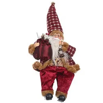 

Christmas Decoration Supplies Standing Posture Santa Claus Doll Exquisite Doll Ornaments atmosphere Supplies