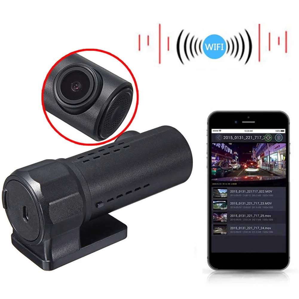 Универсальный Full HD 1080P wifi Автомобильный видеорегистратор камера видео рекордер монитор Автомобильный видеорегистратор+ аксессуары Тип вождения рекордер