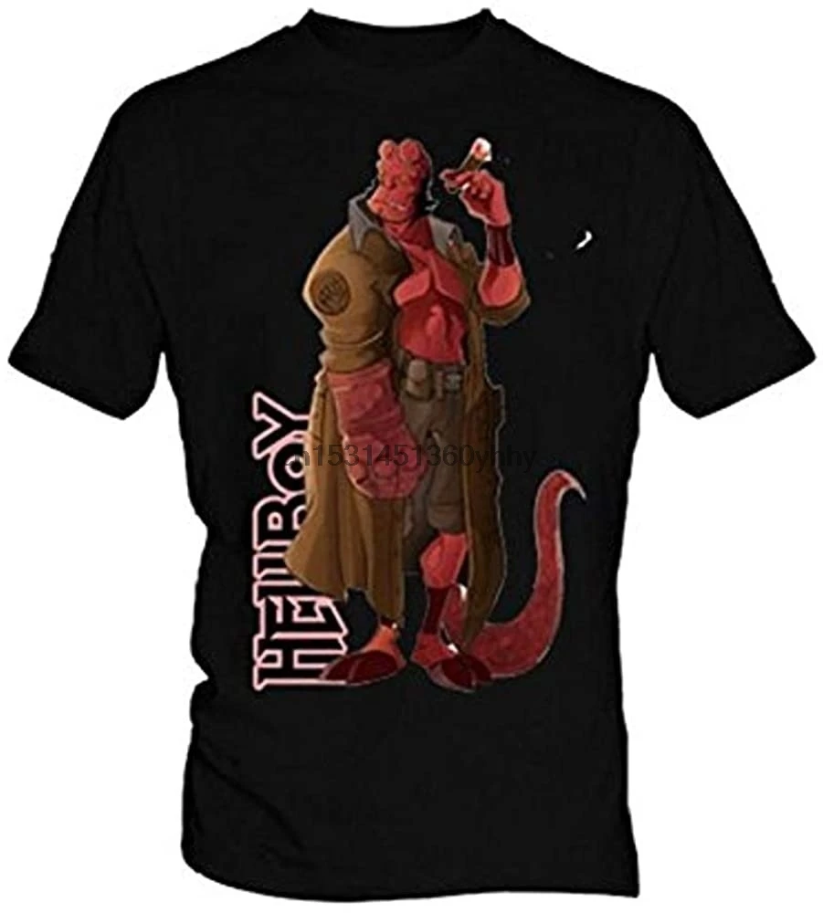 Черная Мужская футболка FDXGFHJ Hellboy 13 | одежда