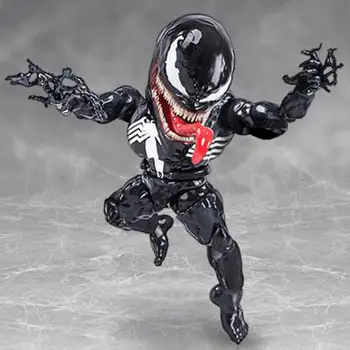 

17cm Venom Action Figures Super Movable Joints Face Change Assembly Pvc Statue Marvel Figurines Collectible Model Toys