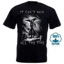 Забавный дизайн, футболка, новинка, топы, The Crow It Cant Rain, все время, настраиваемый принт, футболки с короткими рукавами