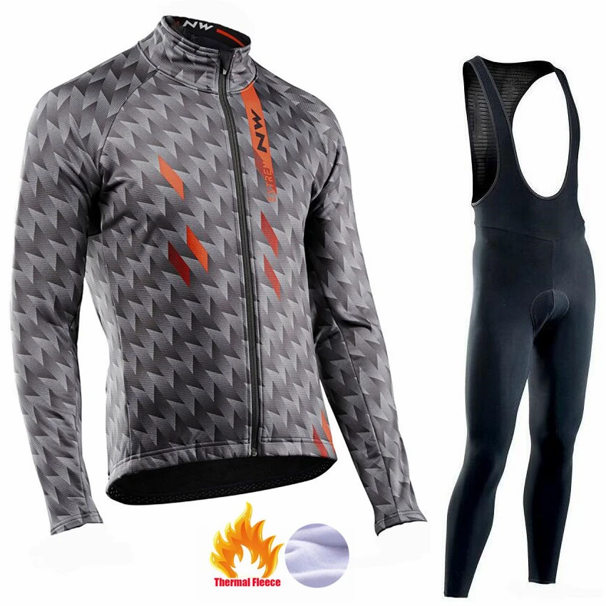 Ropa ciclismo теплый зима Термальность флис велосипедная одежда Для Мужчин's Велоспорт Джерси костюм для прогулок верховой езды на велосипеде, MTB Костюмы комбинезон, комплект