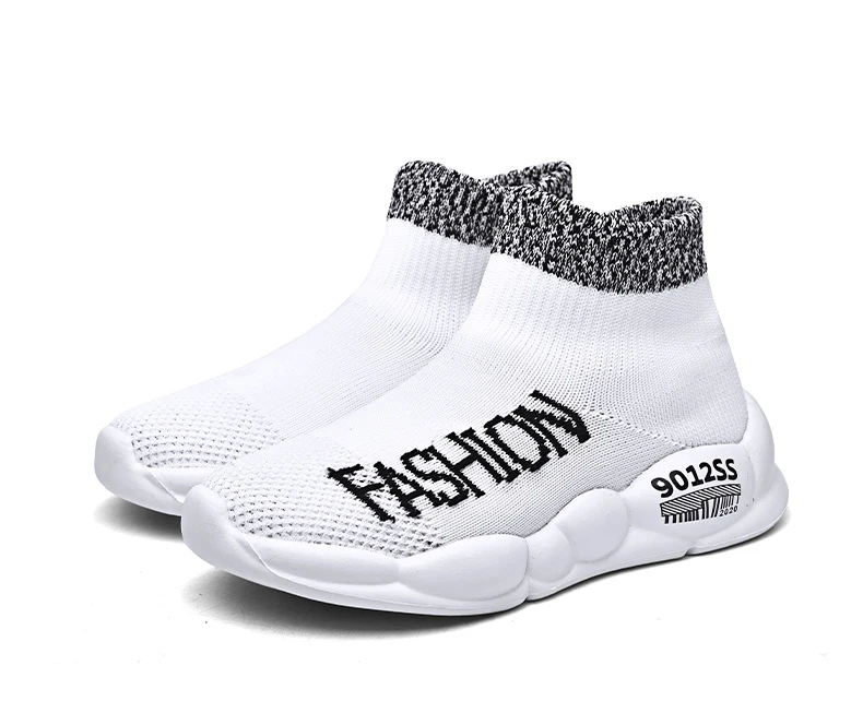 Autumn winter High Top socks shoes kids shoes girls children boys sneakers lightweight soft students Casual shoes slip on