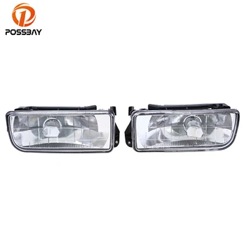 

POSSBAY Car Fog Lights Clear Crystal Lens Cover for BMW E36 3-Series 1990-2000 Car Fog Light Housing Auto Side Replacement