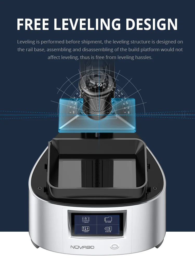 Nova 3d принтер ELFIN свободный нивелировочный светильник полимеризация смолы Настольный ЖК 3d принтер