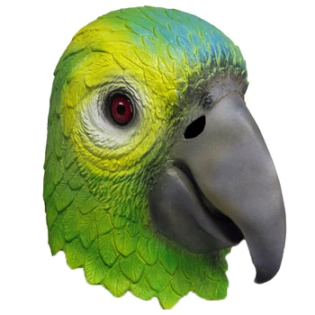 

Parrot Mask Latex Full Head Animal Bird Head Mask Halloween Christmas Fancy Dress Carnival Masks