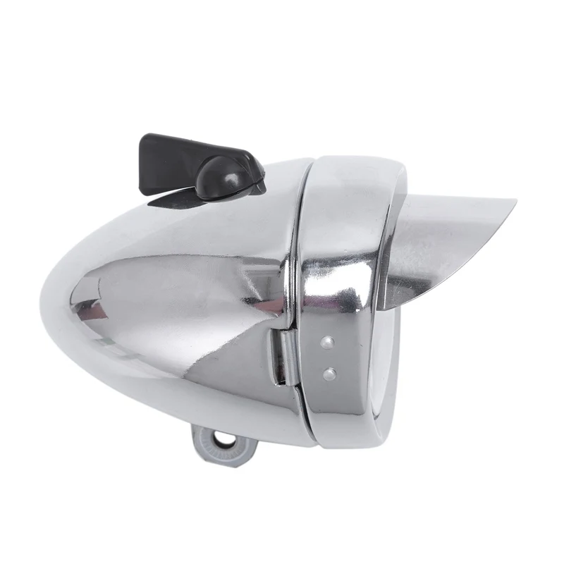 Best Bicycle Hat Lamp Bike Front Light Retro Headlights Metal Silver 6Led Waterproof Headlights Riding Equipment Bicycle Accessories 6