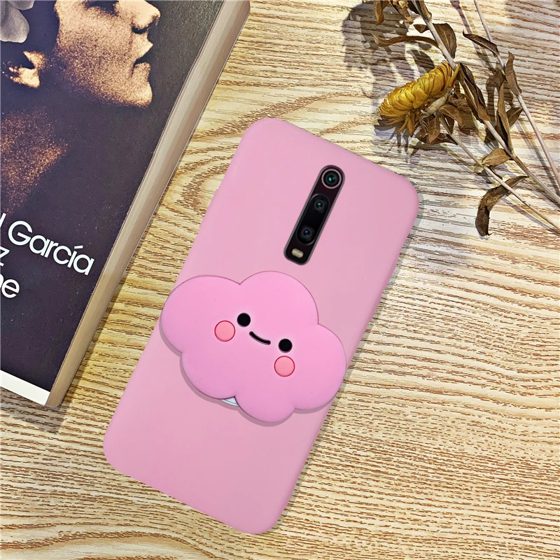 15 Силиконовый чехол-держатель для телефона с рисунком для Xiao mi Red mi K20 mi 9 T, милые чехлы-подставки для девочек, Матовая оболочка для Red mi K20 Pro mi 9T Pro - Цвет: 15