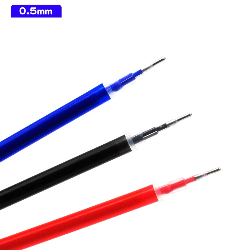 55Pcs/lot 0.5mm Erasable Gel Pen Erasable Refill Rod Erasable Pen Washable Handle School Writing Stationery Blue/Black Ink Pen - Image 4