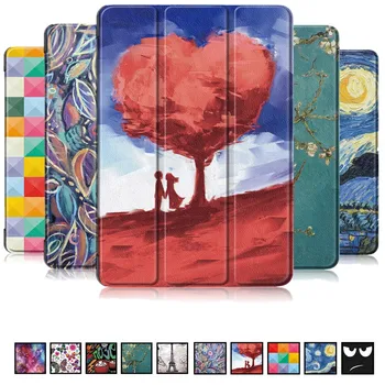 

New Print Case For Lenovo Tab P10 TB-X705F TB-X705L 10.1inch Tablet Flip Stand PU Leather case Cover auto sleep Protective shell