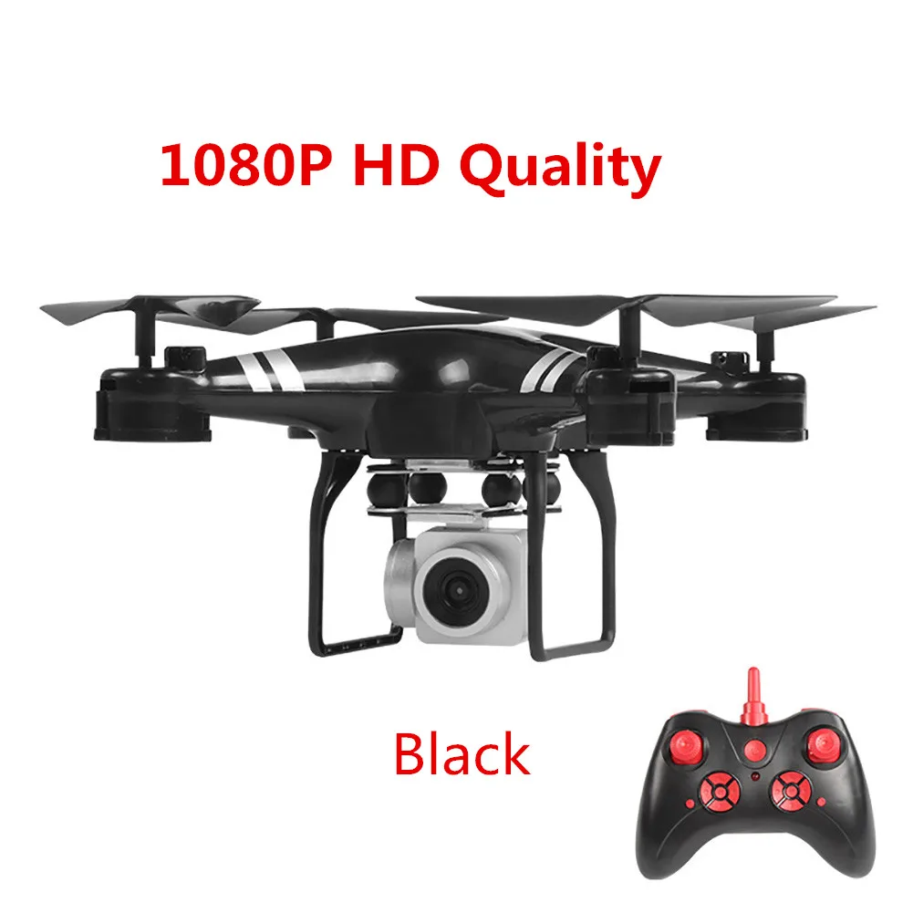 Balck 1080P Дрон 4k камера HD Wifi Трансмиссия fpv Дрон с воздушным давлением фиксированная высота четырехосный Самолет rc вертолет Дрон с камерой - Цвет: Balck 1080P