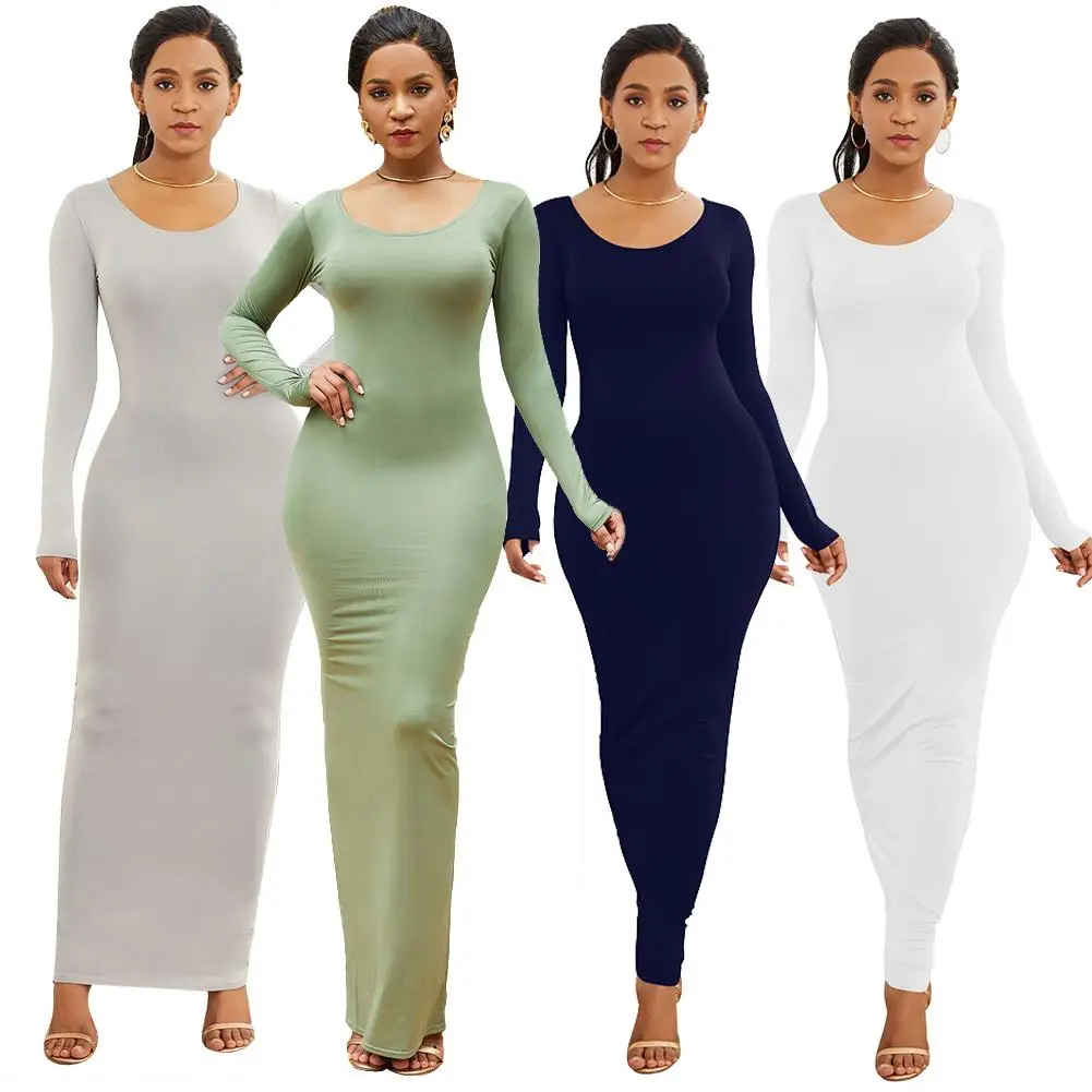 Spring Autumn Sexy Women Solid Color 