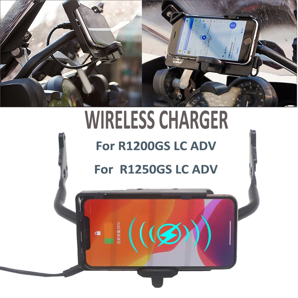 

Motorcycle Mobile Phone Wireless Navigation Bracket For BMW R1200GS LC ADV R 1200 GS R1250GS R 1250 GS Adventure 2019 2020