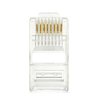 

100Pcs High Quality RJ45 Crystal Networks Gold Plated Head Adapter GK99