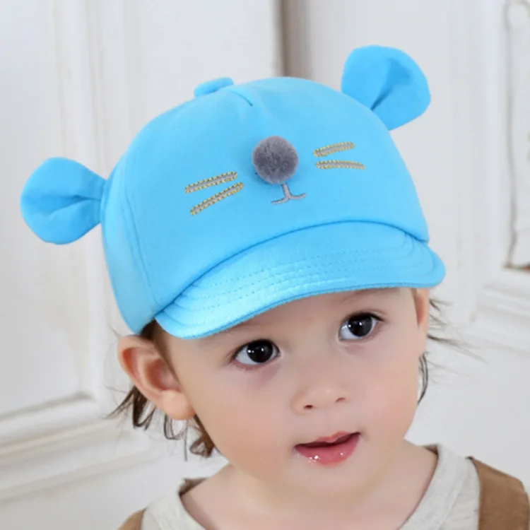 

LOOZYKIT 2019 Spring And Autumn Summer New Thin Cat Ear Cap Male And Female Baby Spring And Summer Baseball Cap