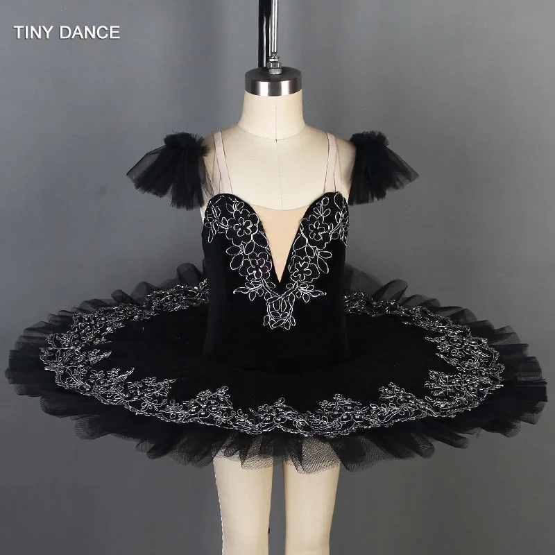ropa de baile Vestido de tul con volantes de manga con diseño de flor IWEMEK Ballet Danse Swan Dance patinaje bailarina lazo 