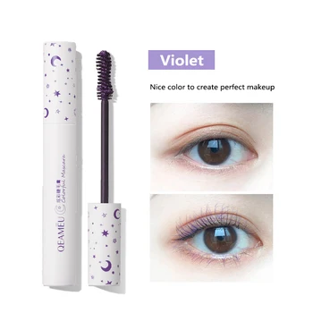 

New Curling Thick Lengthening Sexy Dazzle Lash Color Mascara Natural Roll Warped Four Colors Durable Finish-free Soft Mascara