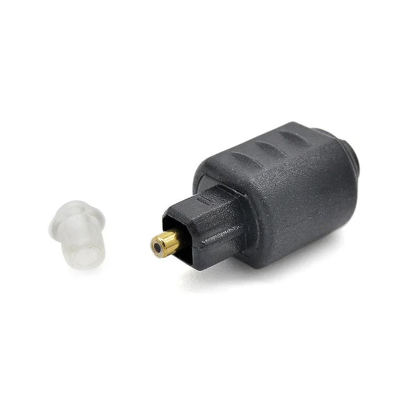 2pcs Optical Toslink Male to Mini 3.5mm Toslink Female Audio Black 3.5mm USB to Mini USB Standard Audio Jack Connection