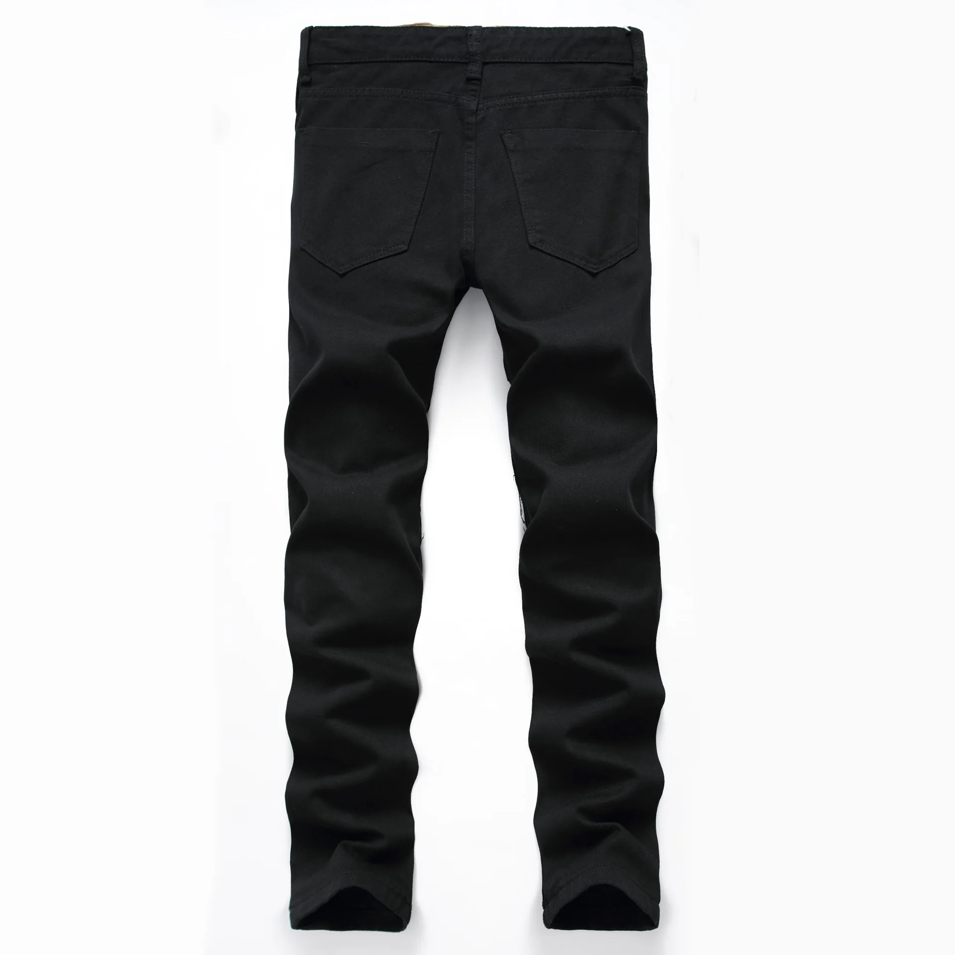 Fashion zipper skinny denim jeans 