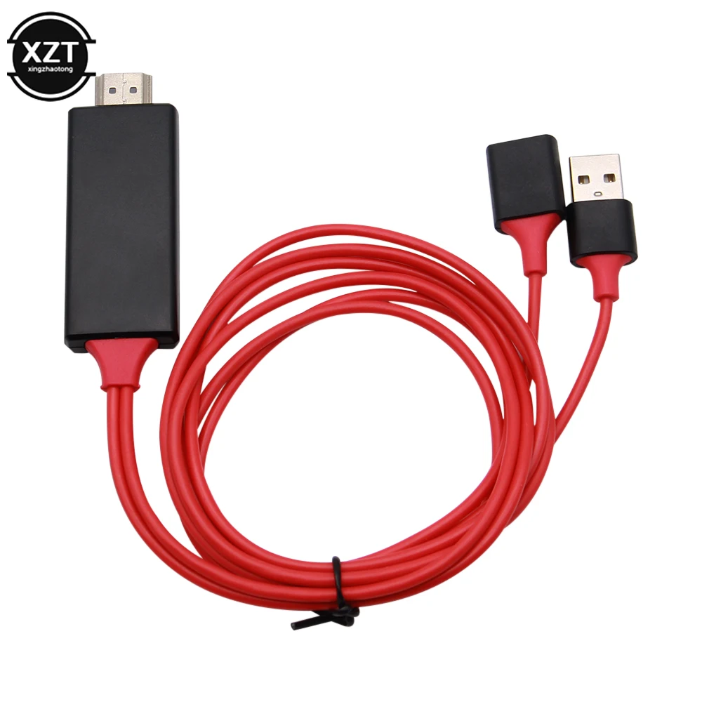 USB к совместимому с HDMI Кабель-адаптер для Мобильный телефон конвертер смартфона